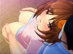 【Awesome-Anime.com】 Cute girl becoming sex toy (4P, bukkake, foot, tits & more)